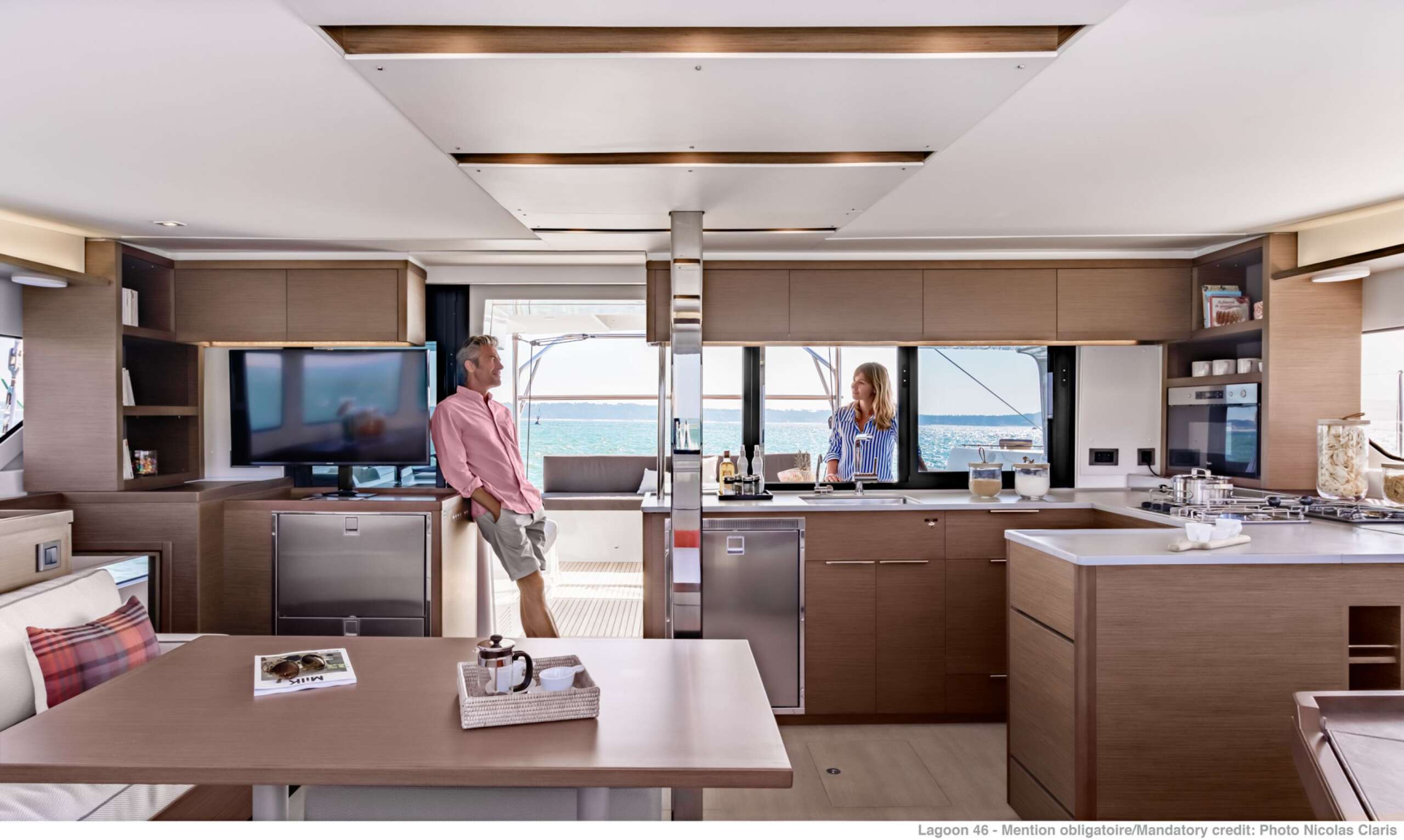 Lagoon 46 Interior Living Room Kitchen